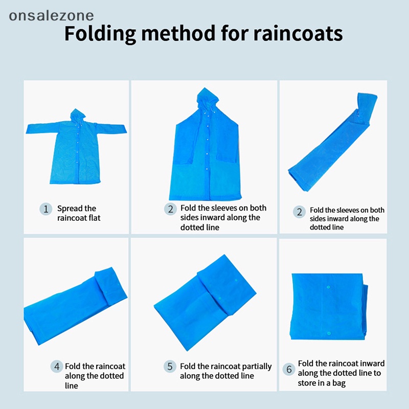 Onsale áo mưa không thấm nước áo mưa dày không thấm nước du lịch đi bộ đường dài ngoài trời mưa poncho áo mưa có mũ trùm đầu phụ nữ đàn ông mới