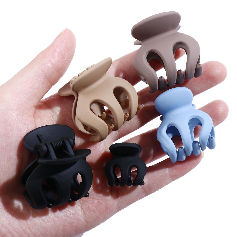 2 Kẹp Tóc mini Màu Đen Trơn Phong Cách vintage Dễ Thương Cho Bé Gái