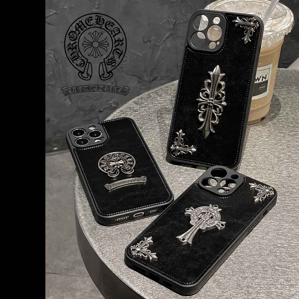 Ốp Điện Thoại Da PU In Logo Thời Trang Cho iPhone 11 12 13 14 Pro Max