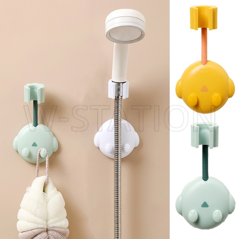 360° Giá Đỡ Đầu Vòi Hoa Sen Cầm Tay Tự Dính Chống Nước Dễ Lắp Đặt Có Móc Treo Cho Nhà Tắm