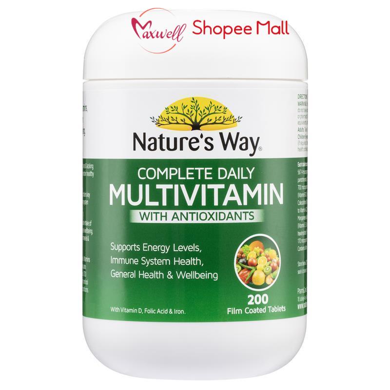 Multivitamin Healthy Care nature’s way complete daily multivitamin vitamin tổng hợp hộp 200 viên Maxwell68