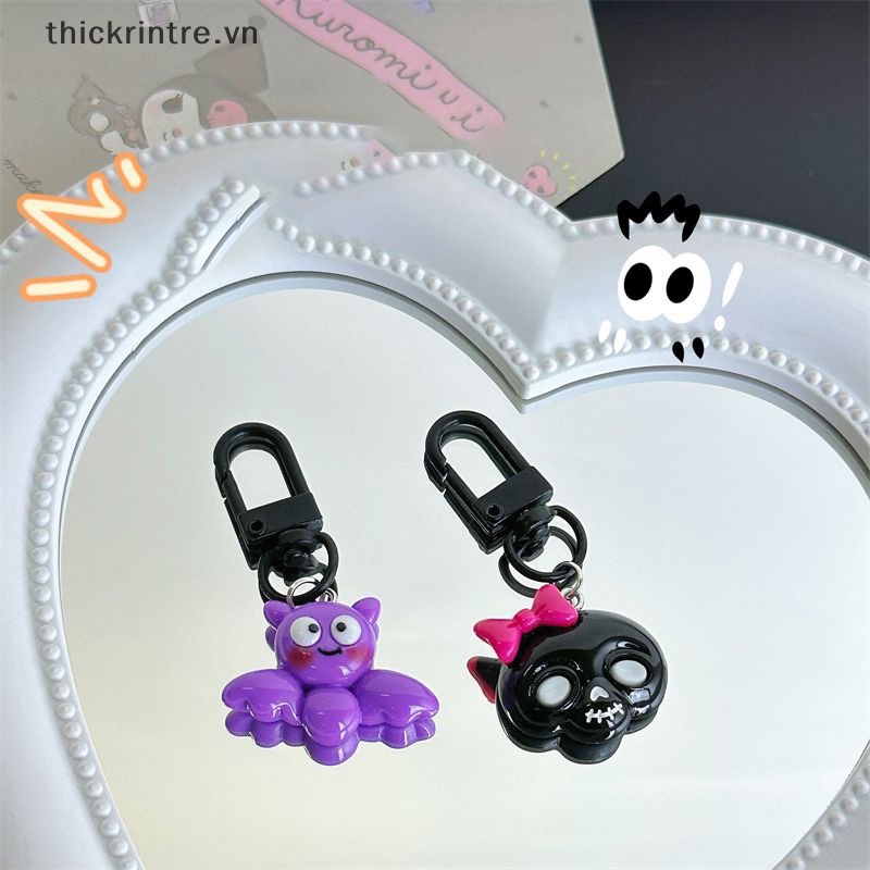 Móc Khóa Hình Ma Bí Ngô Halloween Dễ Thương Trang Trí Ba Lô / Túi Xách / Xe Hơi