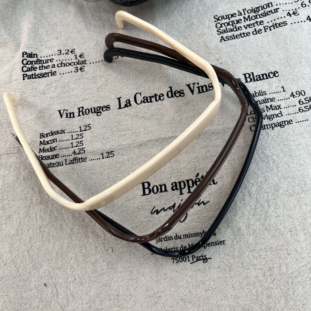 Băng Đô Cài Tóc Hình Vuông Phong Cách Mới 2023 Dễ Phối Đồ