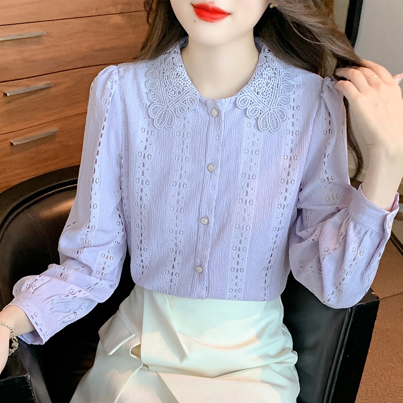 Áo Sơ Mi Tay Dài Phong Cách Thời Trang Mùa Thu 2023 Cho Nữ/áo nữ/áo kiểu hàn quốc/áo kiểu nữ/áo sơ mi nữ