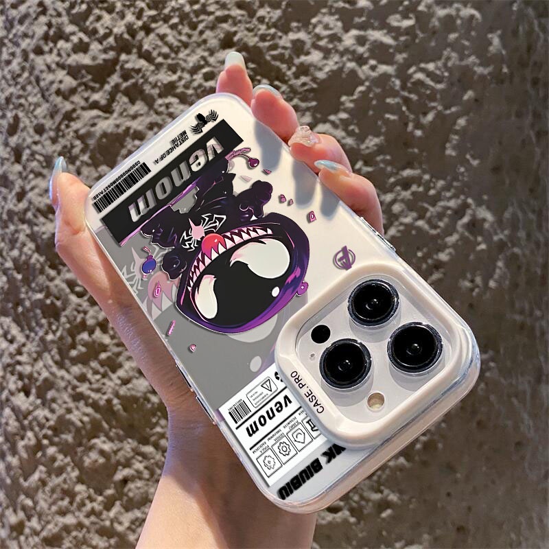 Ốp Điện Thoại Cứng Mặt Nhám Họa Tiết venom Hợp Thời Trang Cho iphone 11 12 13 Pro Max ip 11promax 12promax 13promax