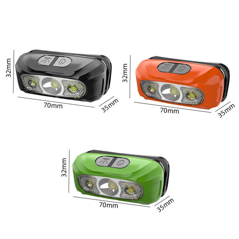 Đèn pha led cảm ứng NURGAZ thông minh sạc usb thích hợp cho hoạt động ban đêm ngoài trời