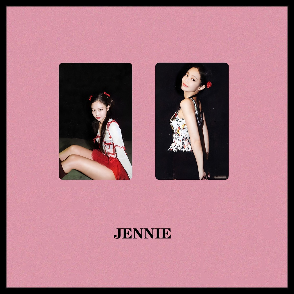 Bộ Thẻ Ảnh Nhóm Nhạc BLACKPINK Jisoo Rose Jennie