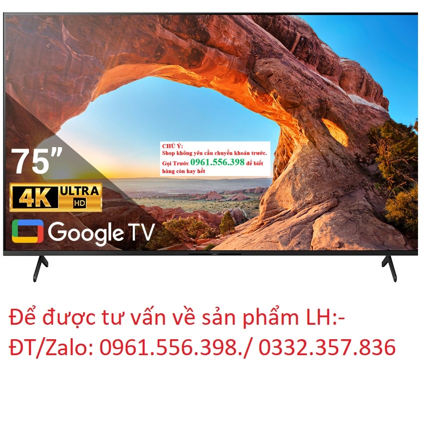 [Mới] Smart Tivi Sony 75 Inch 4K UHD KD-75X86J &lt; Chính hãng BH:24 tháng tại nhà toàn quốc&gt;