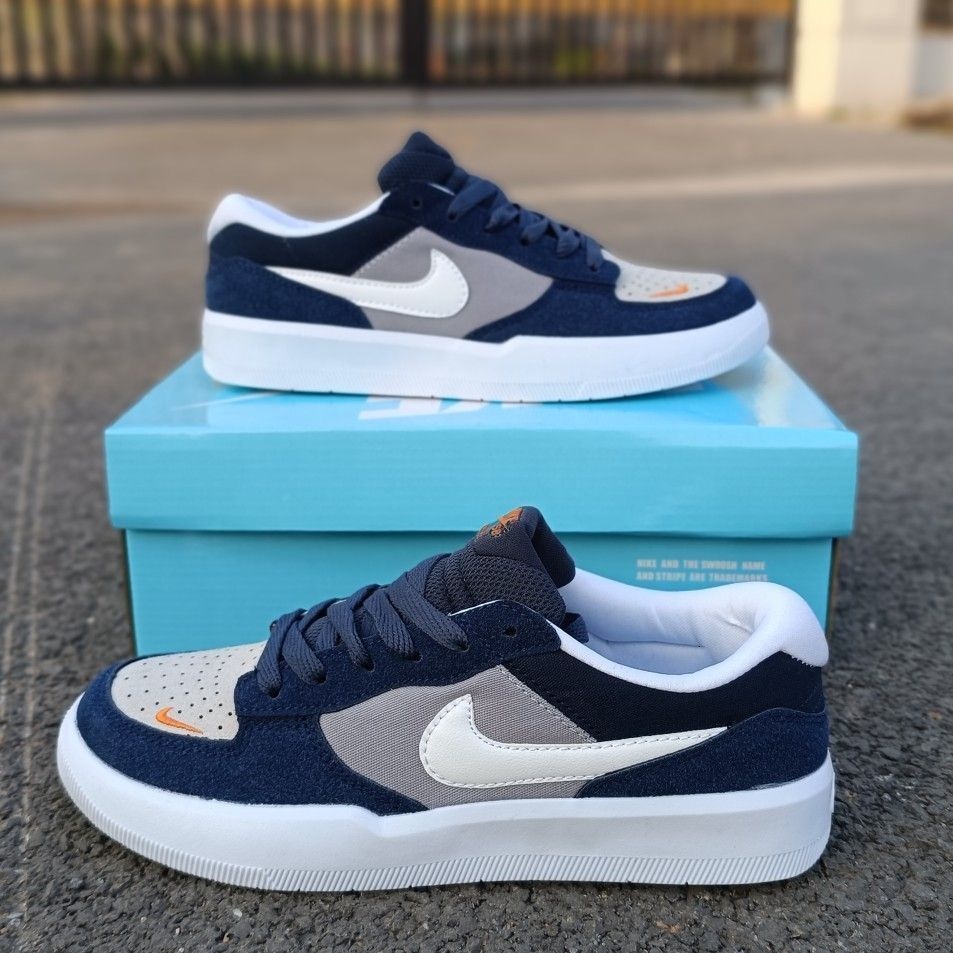 New sb force 58 grey blue low top board shoes ins unisex fashion giày thể thao thông thường nhẹ đa năng