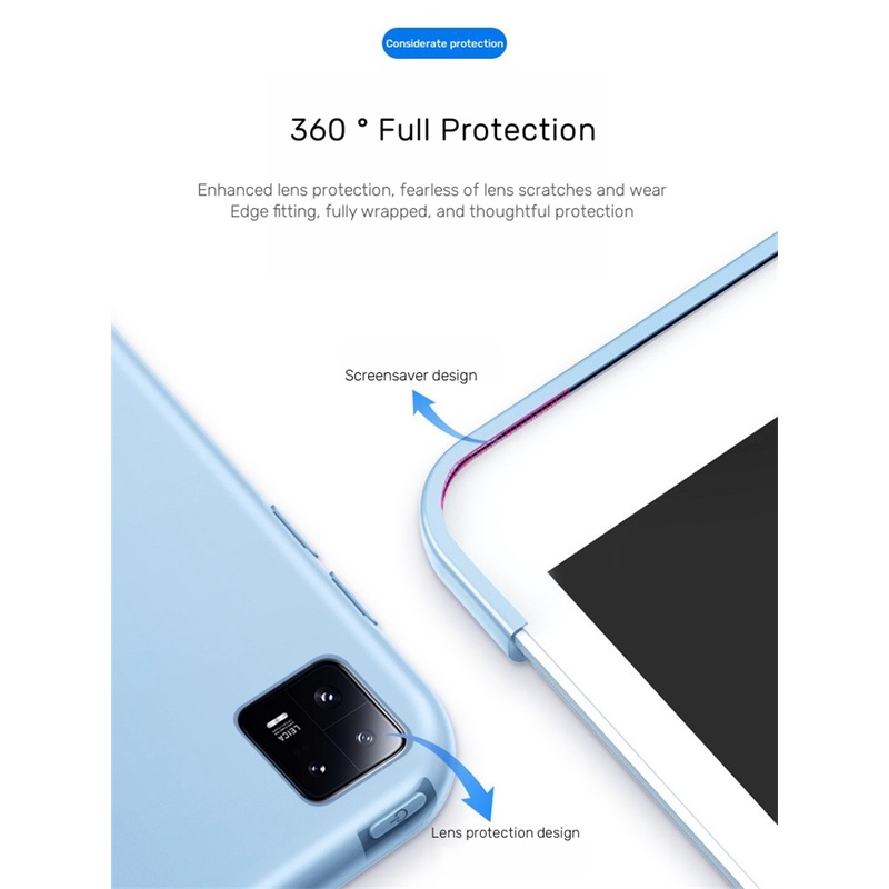 Ốp lưng smat cho xiaomi pad 6 2023 11 inch pu leather tri-folding magnetic cover funda cho xiaomi mi pad 6 mipad 6 pro 2023 case