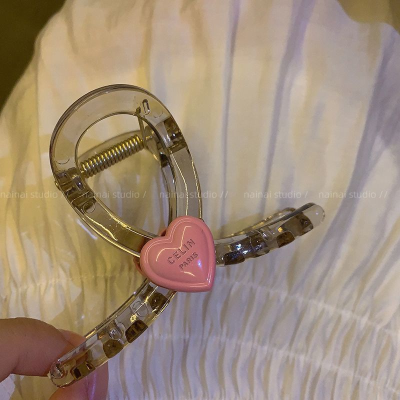 Kẹp Tóc Hình Cá Mập / Chữ Love Màu Hồng Ngọt Ngào Cho Bé Gái Mã 2023