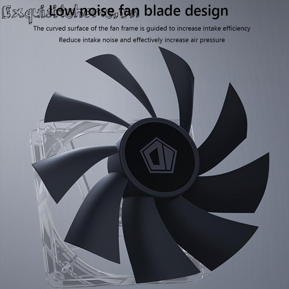 Quạt case máy tính pc pwm 4 pin im lặng 12cm quạt làm mát cpu 12v dc