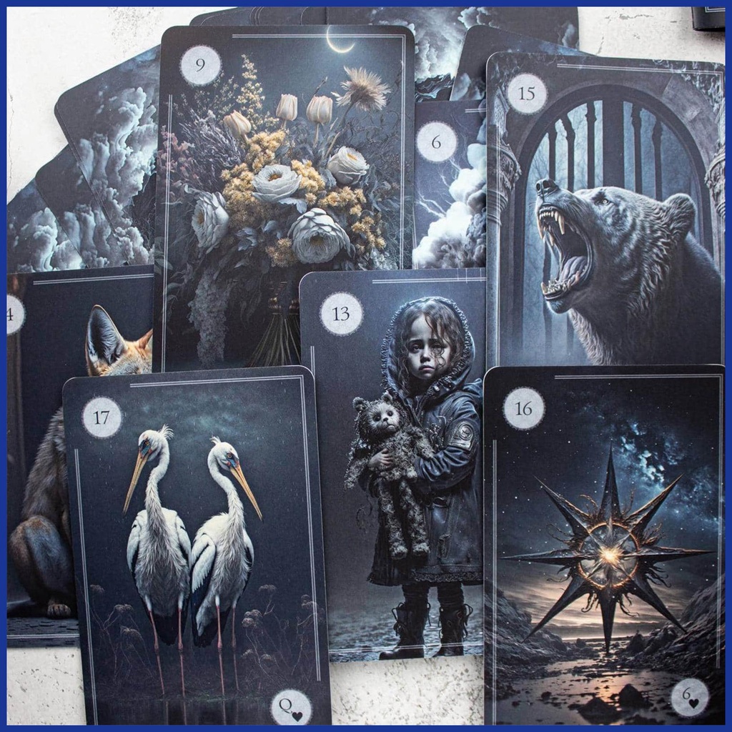 44 thẻ / bộ thẻ bói toán bộ bài tarot the moonlight night oracle card deck công cụ bói toán trò chơi bói toán aiavn