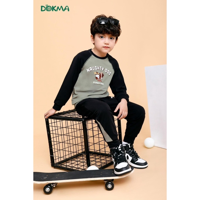 Bộ Dokma dài tay Cotton Organic cho bé trai