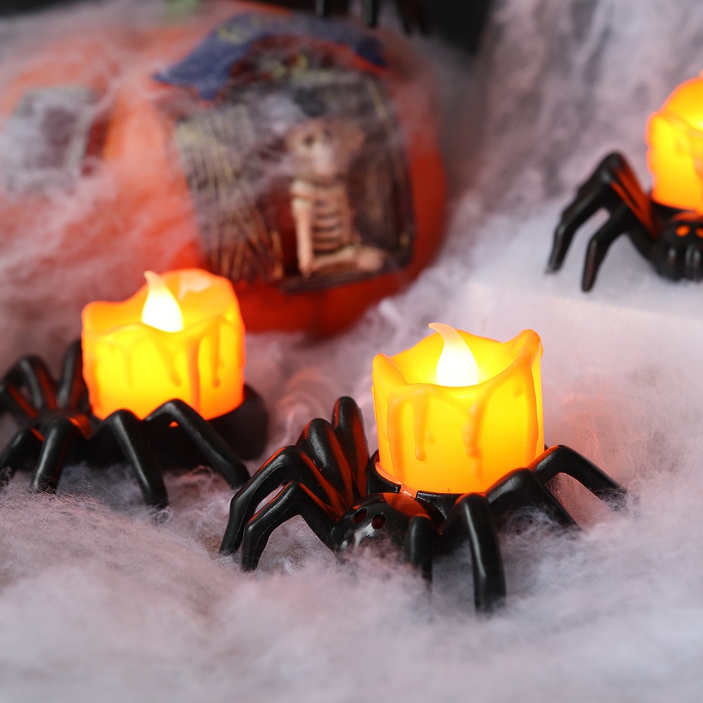 Trang trí halloween đèn nến đèn nhện trang chủ quán bar ngôi nhà ma ám trang trí bữa tiệc