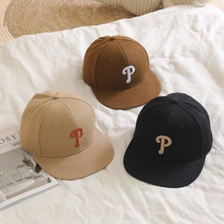 Hip hop trẻ em mũ vành phẳng thêu chữ đơn giản đa năng chống nắng ngoài trời mũ bóng chày cho bé mũ lưỡi trai xu hướng đường phố hàn quốc mũ chống nắng