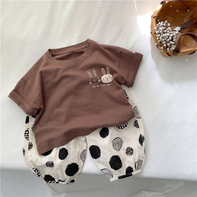 Áo Thun Cotton Mỏng Tay Ngắn Màu Trơn Cổ Tròn Thời Trang Mùa Hè 2023 Mới Cho Bé