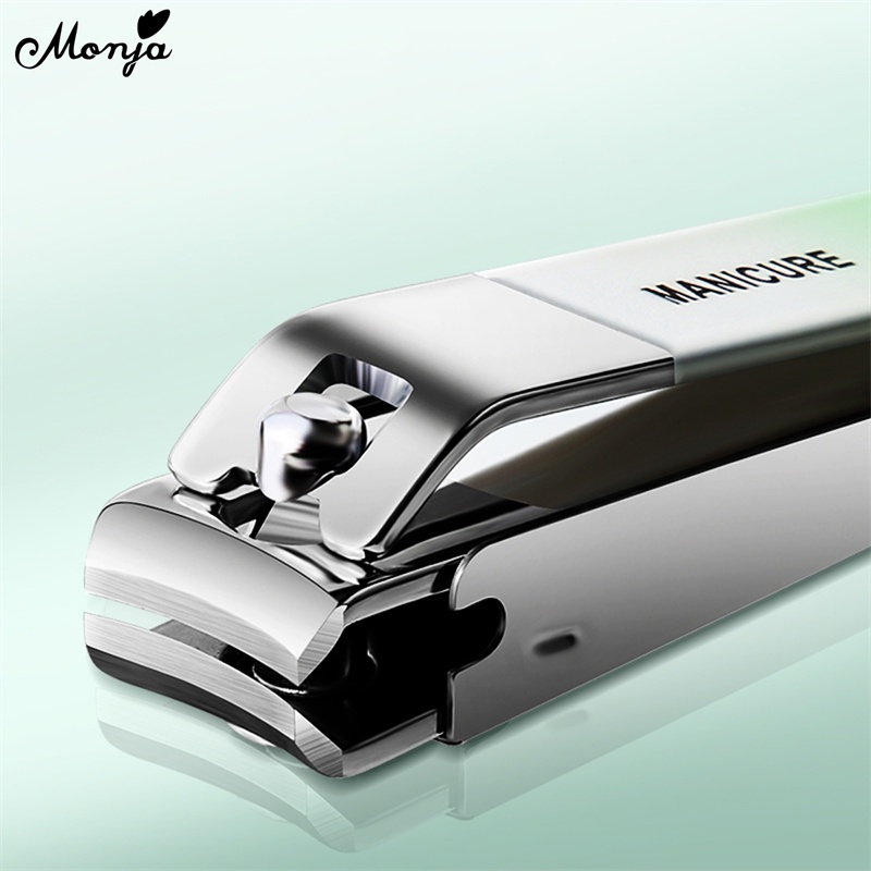 Monja 4 cái / bộ dụng cụ cắt móng tay bằng thép carbon 4 máy cắt màu gradient bằng thép không gỉ nail and toe nail repair trimmer toolkits