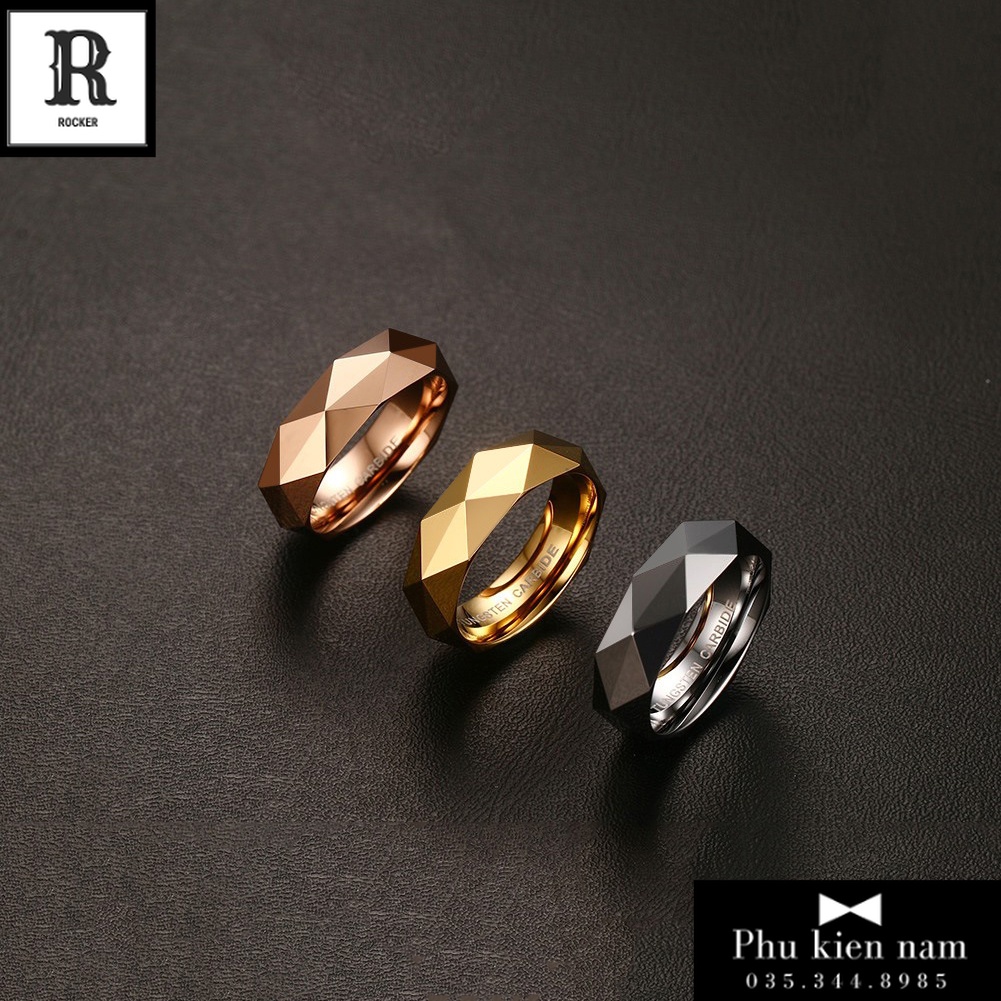 Nhẫn Nam nữ Trơn N026 - Nhẫn Thép Vonfram Cao cấp Không gỉ