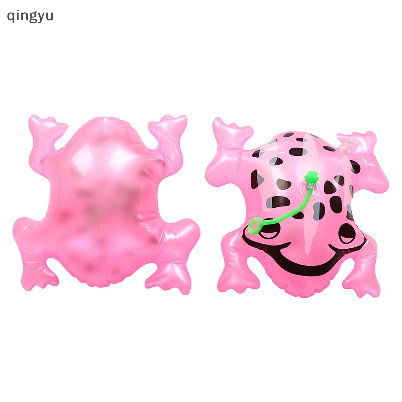 Đồ chơi bơm hơi ếch phát sáng mới nảy quầy hàng chợ đêm cho trẻ em đèn flash pvc mặt dây chuyền ếch quà tặng trẻ em tốt