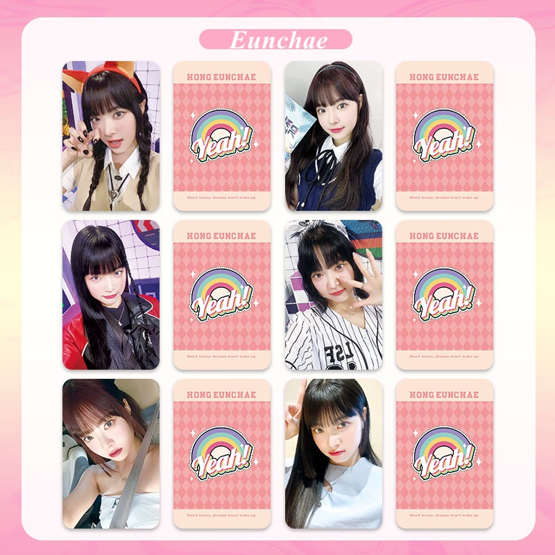 6 cái / bộ le sserafim album unforgiven photocards lomo cards sakura chaewon yunjin kazuha eunchae lesserafim kpop postcards