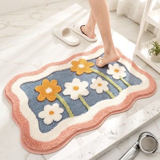 Phòng tắm thấm sàn mat hộ gia đình chân mat cửa mat cửa vào mat cửa nhà vệ sinh nhật bản thảm phòng tắm chân mat