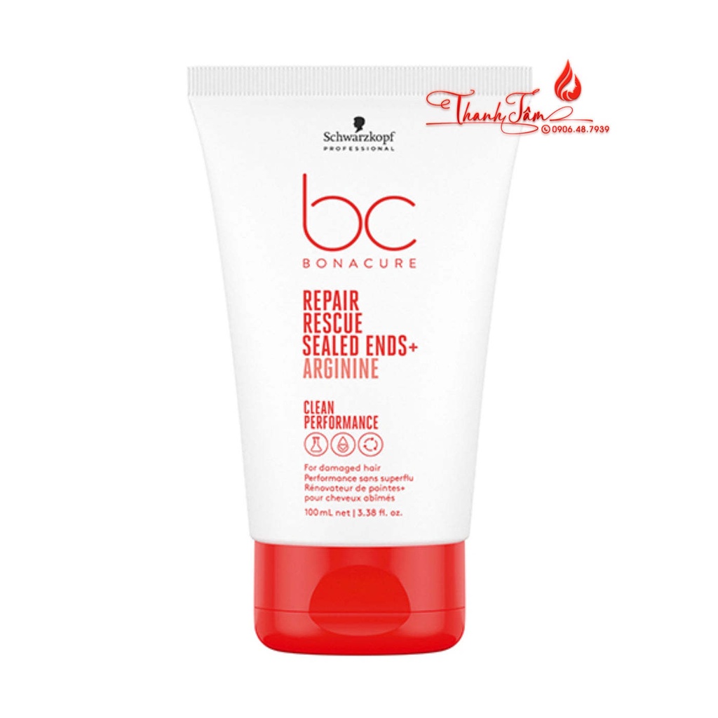 Kem dưỡng tóc chẻ ngọn Schwarzkopf BC Sealed Ends Repair Rescure 150ml