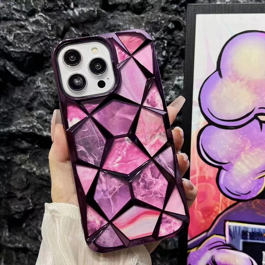 Màu vàng đầy màu sắc màu hồng xanh ins phong cách mạ điện kim cương nước hình khối cho iphone 11 pro max 11 pro max 11 pro max 11 tiktok phong cách phụ nữ phòng chống rơi