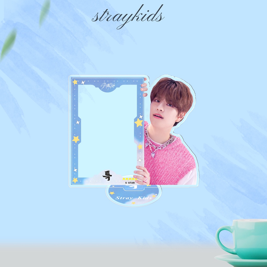Kpop straykids acrylic standing plaque khung ảnh 5-star mới mảng bám trang trí thẻ nhỏ
