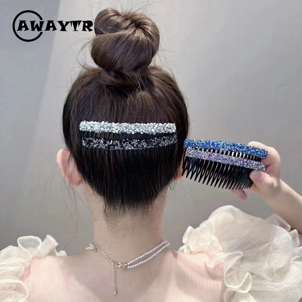 Awaytr retro lược cài tóc kẹp tóc cho phụ nữ ghép tóc kết thúc kẹp tóc