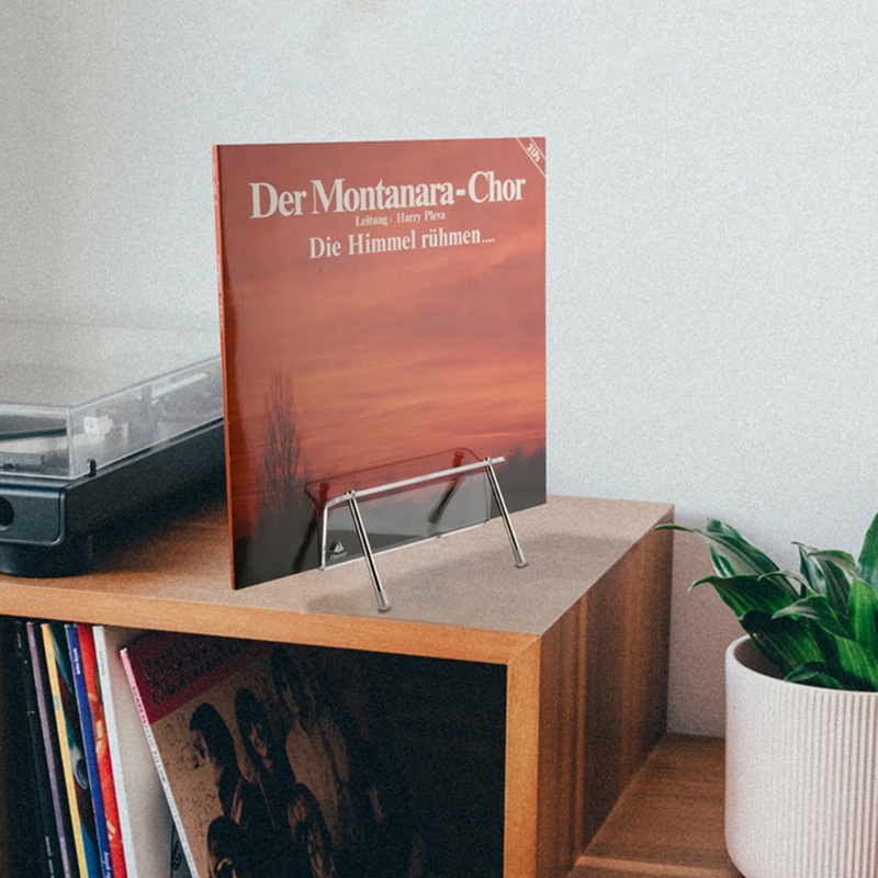 Lidu1 sleek Giá Đỡ acrylic Trưng Bày Đĩa Than Để Bàn Thanh Lịch