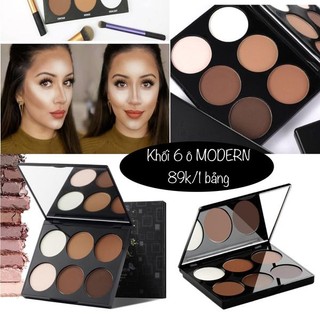 Bảng 6 ô phấn tạo khối - highlight - bắt sáng maycheer modern fashion