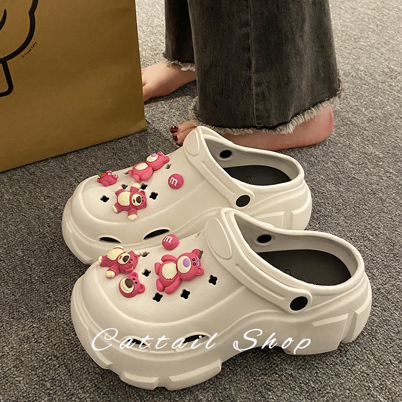 Cattail dép cross dép nữ dép bánh mì nữ dép bánh mì nữ Chống Trượt 081623