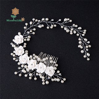 Lược Cài Tóc Đính Ngọc Trai Sang Trọng Cho Cô Dâu