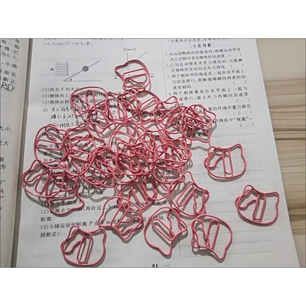 Kẹp Giấy Trang Trí Sổ Tay Hình Mèo Kitty Dễ Thương