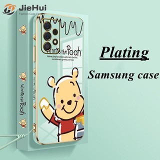 Ốp điện thoại mạ điện họa tiết gấu dễ thương kèm dây đeo cho itel vision 1 plus iel vision 1 pro 2s