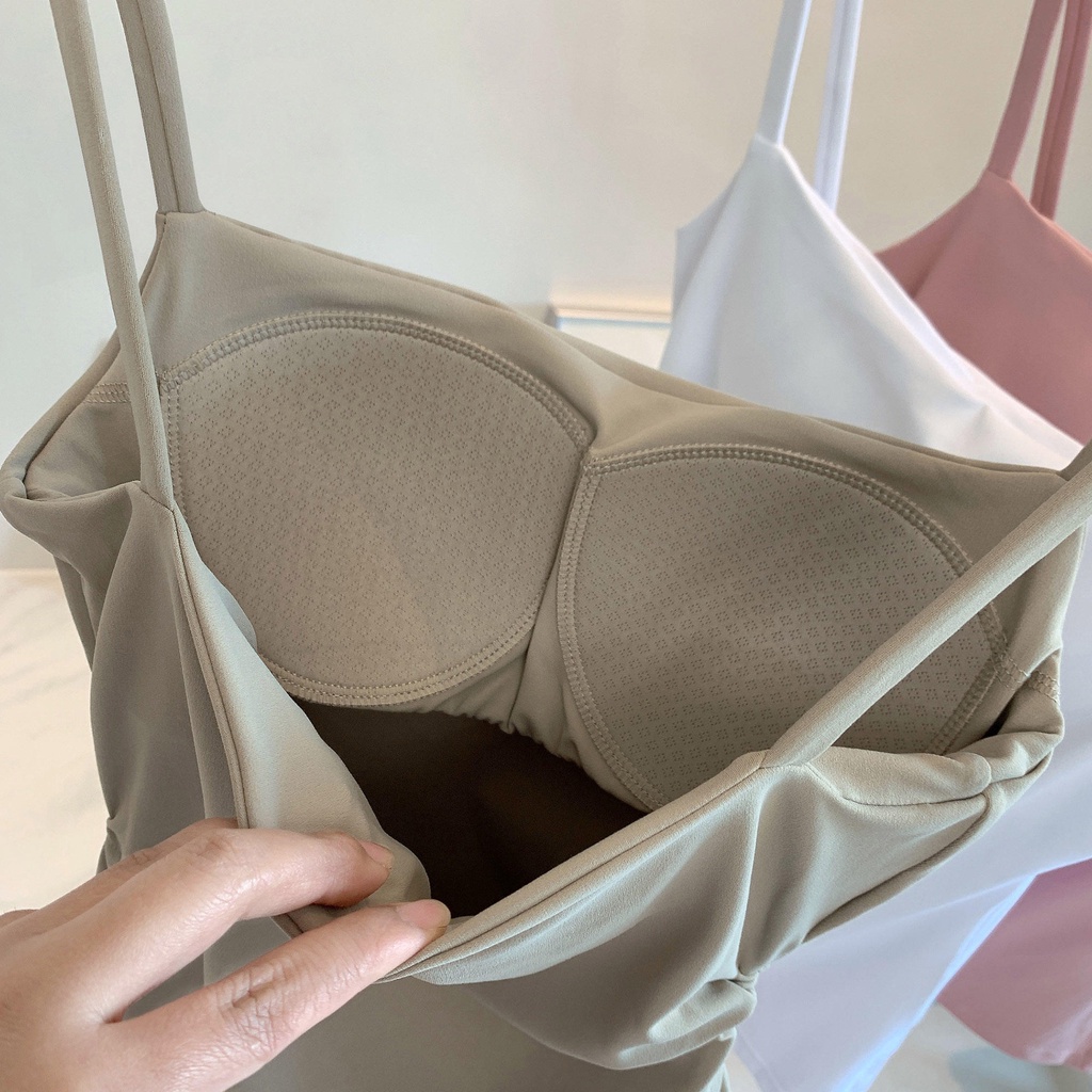 Áo Ngực Thể Thao Hai Dây Dài Xẻ Tà Quyến Rũ