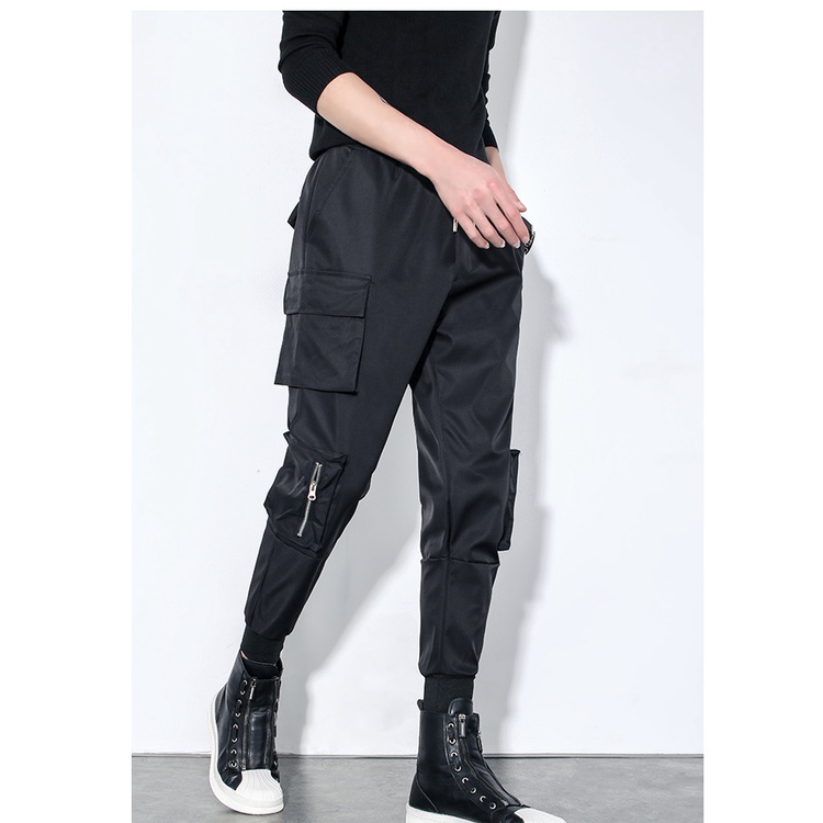 Mẫu mới quần jogger thể thao nam sozo phối túi hộp dây cá tính jogger nam 9000027c2