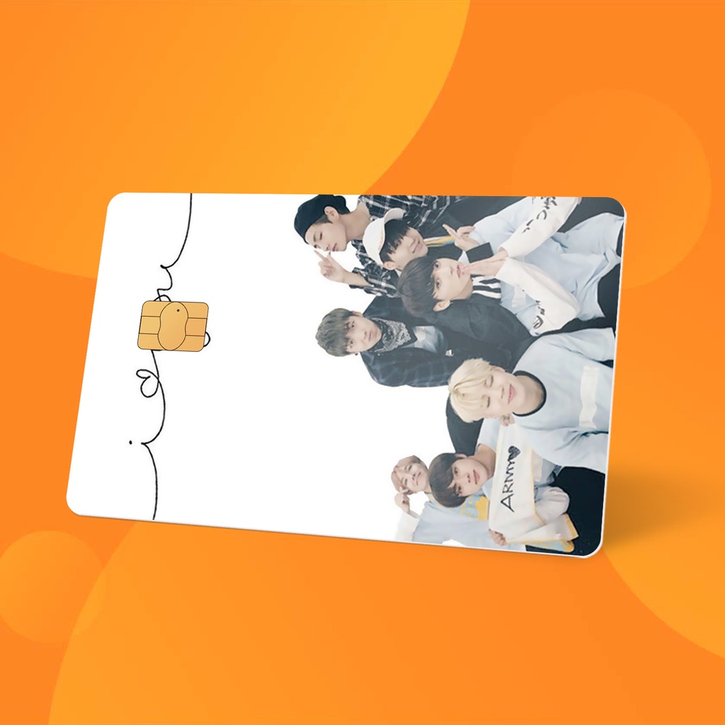 Miếng Dán Thẻ Card  BTS Group #3| SKIN ATM, Thẻ Chung Cư Trang Trí - Chất Liệu Decal Vinyl Chống Nước