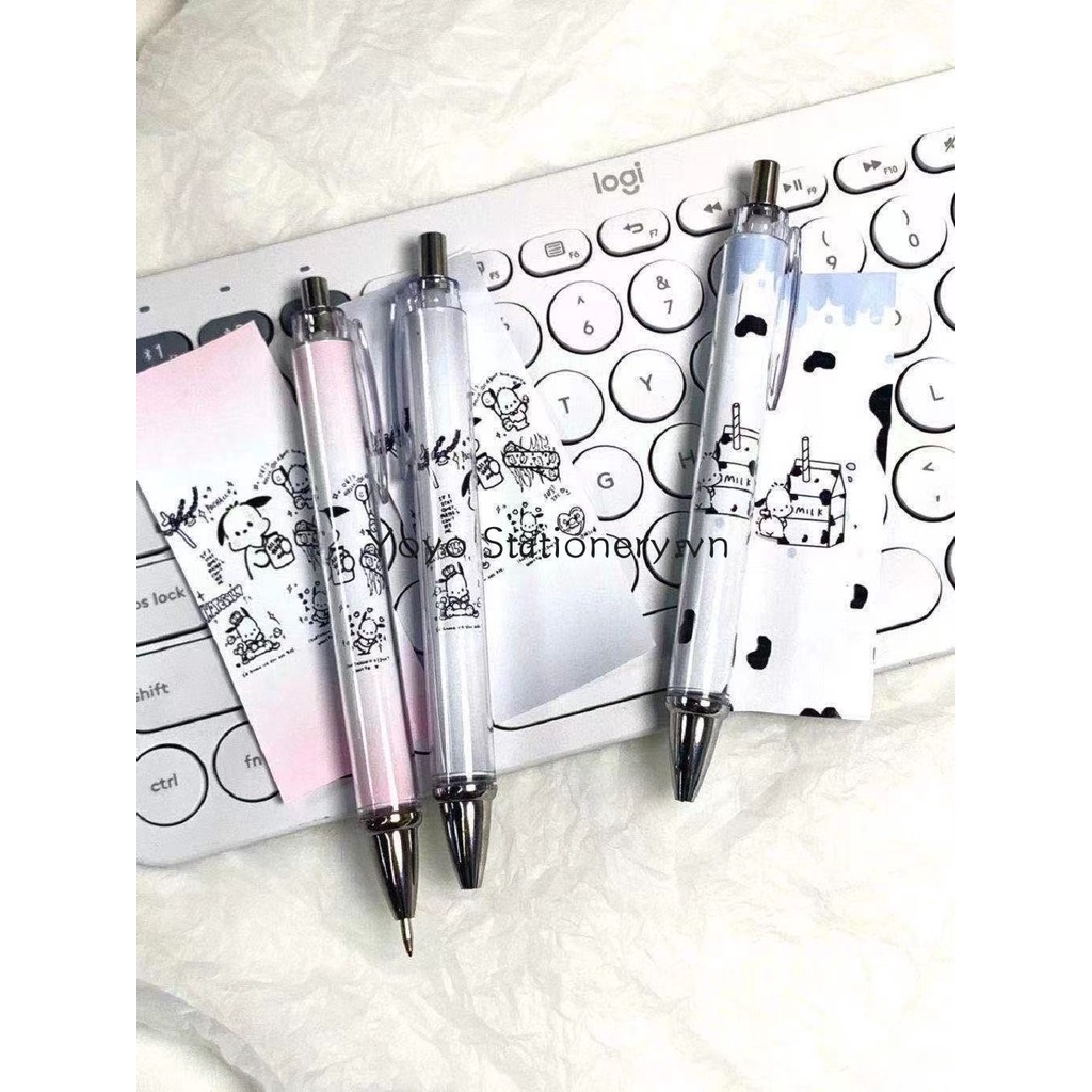 Bút Mực Gel Đen Ngòi 0.5MM In Hình Chú Chó Hoạt Hình Dễ Thương