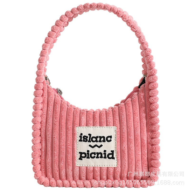 &lt; Muyi &gt; Niche Túi Xách Đeo Dưới Cánh Tay Bằng Vải Nhung Phong Cách Mới