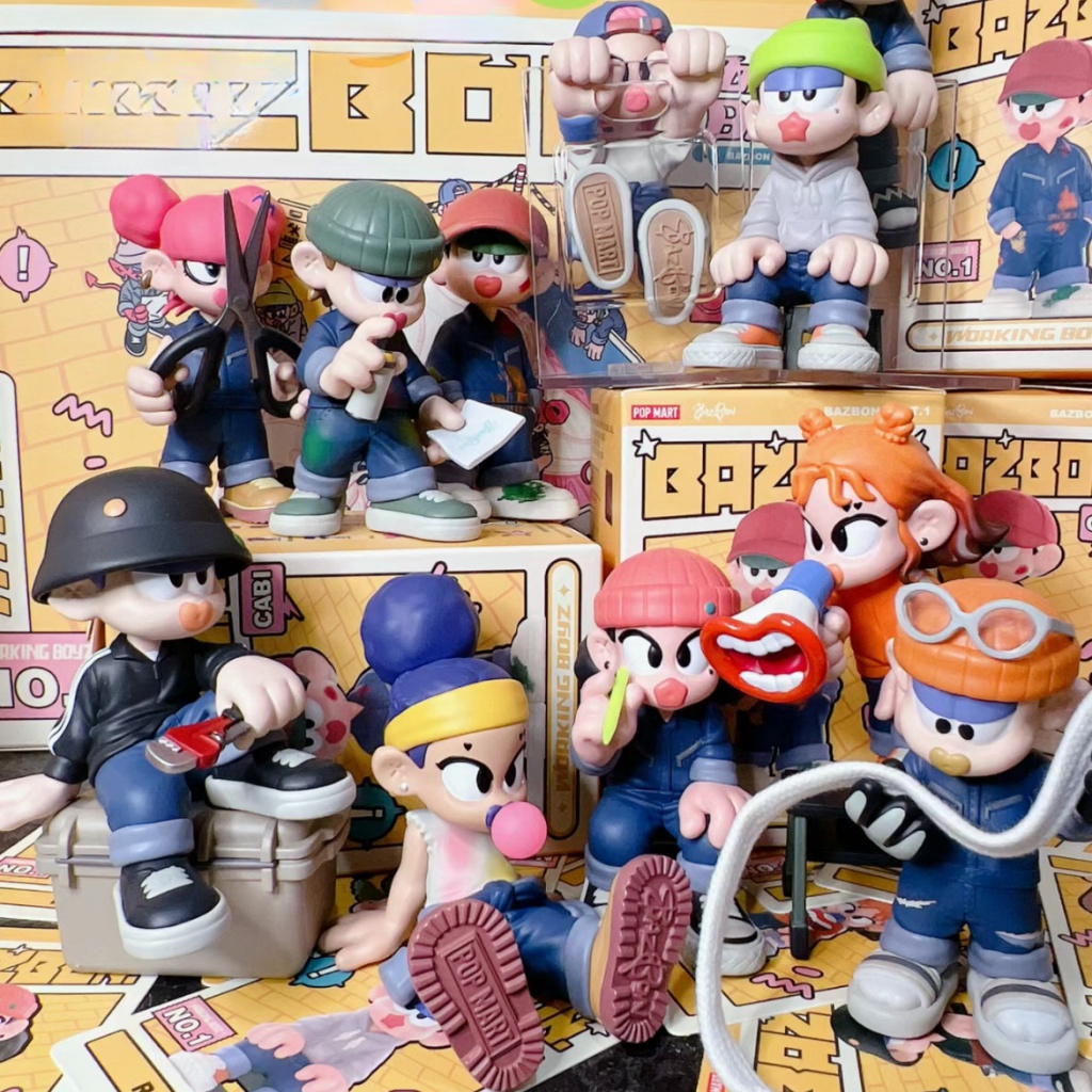 Búp Bê POPMART BAZBON Work Boyz series Trang Trí
