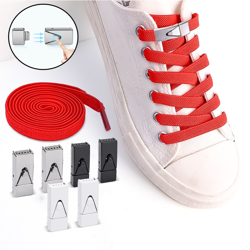 [Đặc trưng] [Featured] Phụ Kiện Khóa Dây Giày Co Giãn Không Cần Buộc Giày Thời Trang Cho Nam Và Nữ