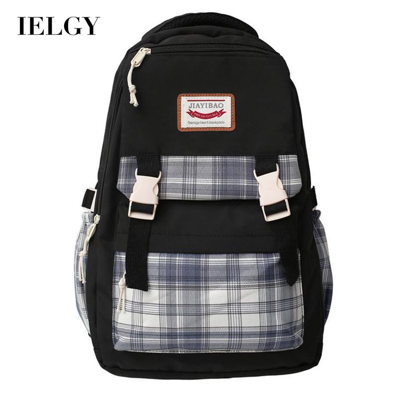 Ba Lô nylon Sức Chứa Lớn Họa Tiết Kẻ Sọc Ba Chiều Thời Trang Hàn Quốc Dễ Phối Đồ Dành Cho Bạn Nữ