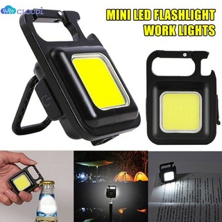 Đèn làm việc mini led cob sáng đèn pin bỏ túi cầm tay đèn chìa khóa sạc usb đèn lồng đèn led cắm trại cloud1