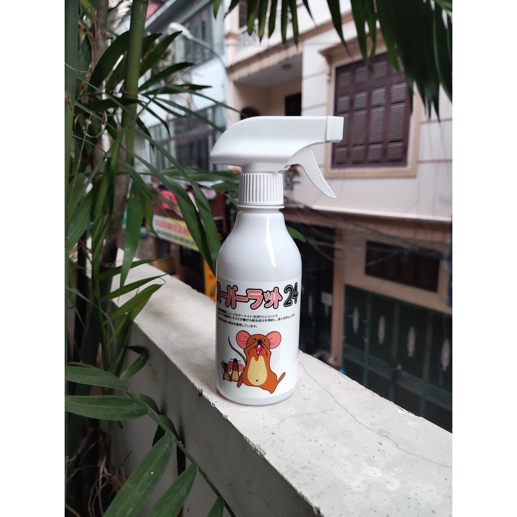 Chai Xịt Đuổi Chuột SAMURAI CARE Cho Xe Hơi, Ô Tô, Trong Nhà Hương Bạc Hà- Xua đuổi chuột hiệu quả, an toàn.