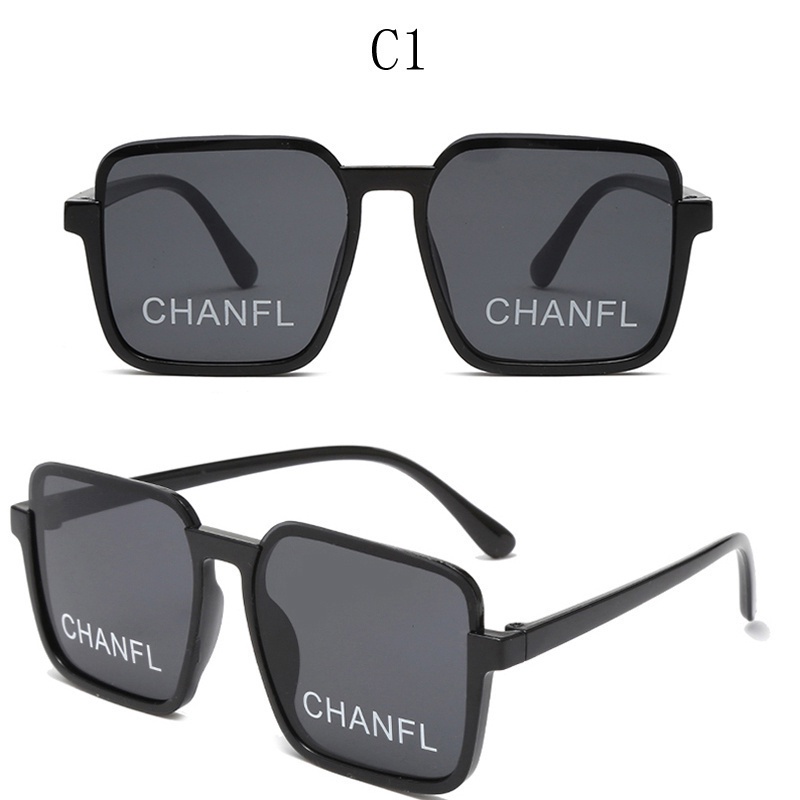 Kính Mát Nửa Gọng Vuông In Chữ Thời Trang Hàn Quốc Cho Bé