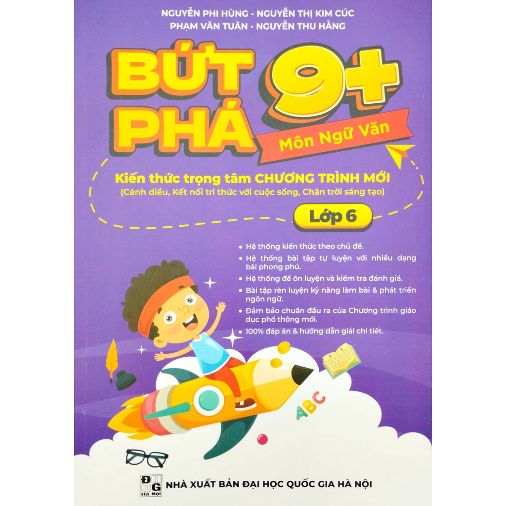 Sách Bứt Phá 9+ Môn Ngữ Văn Lớp 6