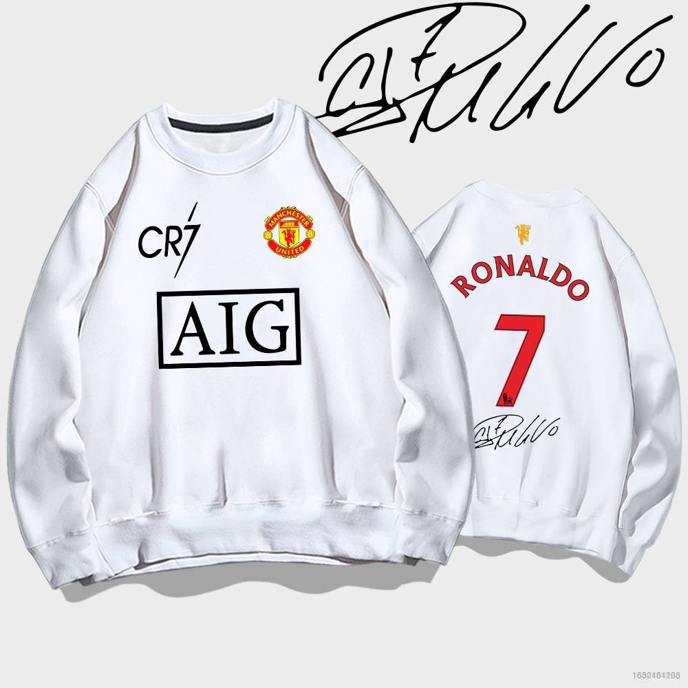 Áo Sweater Thể Thao Dài Tay Cổ Tròn Plus size PG41 GP41 MUN Fc.Cr7 Ronaldo
