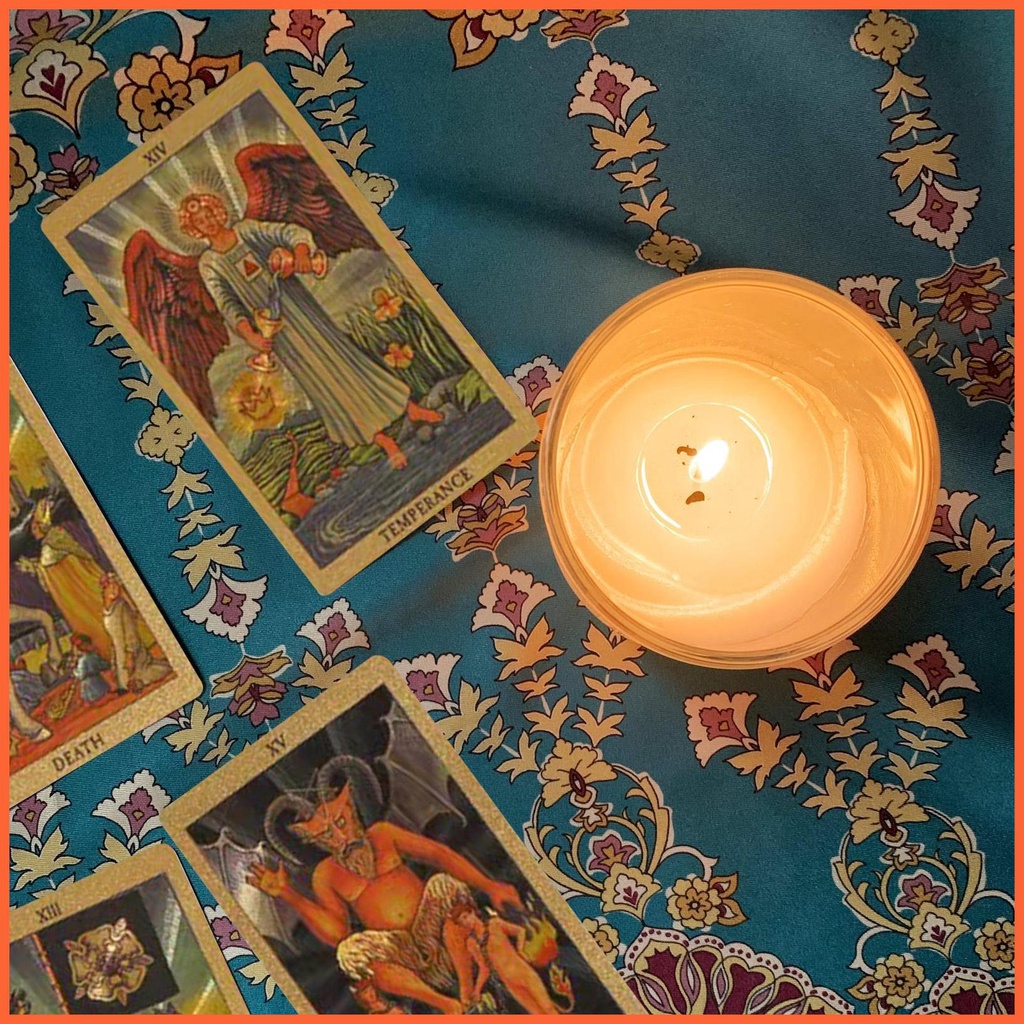 Bộ Bài Tarot Bằng Lá Vàng Astrology Oracle Chống Thấm Nước